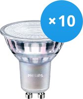 Voordeelpak 10x Philips LEDspot MV Waarde GU10 4.9W 940 36D (MASTER) | Beste Kleurweergave - Koel Wit - Dimbaar - Vervangt 50W