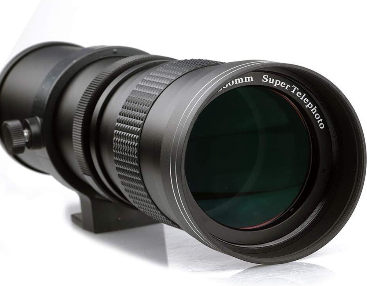 Andoer 420-800mm F8.3-16 super telelens zoomlens voor Nikon F-mount AI camera