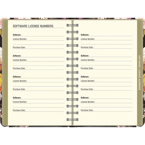 Foto: Kangaro k 5105 alfabetboek a5 a z linnen hard cover zwart 208 paginas leeslint elastiek