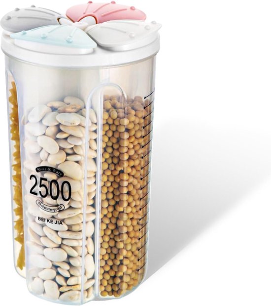 2.5/4L Airtight Cereal Storage Container Moistureproof Insect