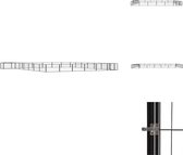 vidaXL Hondenkennel - Zwart - 700 x 700 x 50 cm - Stevig gepoedercoat staal - Kennel