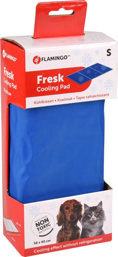 Flamingo Fresk Koelmat S - Blauw - 40x50 cm