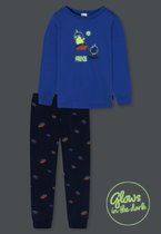 Schiesser Schlafanzug Lang - Ensemble pyjama Garçons Boys World - bleu - Taille 128