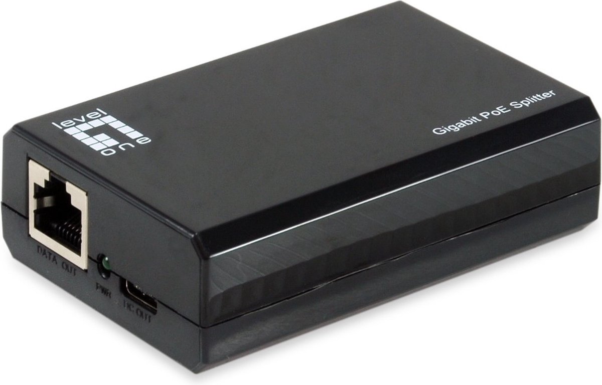 LevelOne 1x Gigabit POS-5001 USB-C PD 3.0 Splitter 50W PoE