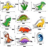 Dinosaurus koekjessnijset, 10 stuks Dino koekjessnijders, roestvrijstalen koekjessnijders, brood en groenten, kinderbroodsnijders, kinderen voor doe-het-zelf fondant, deeg, gebak, cake, dinosaurus ver