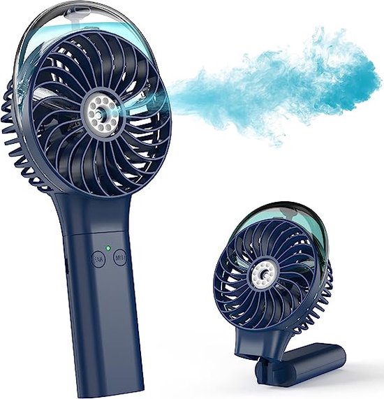 Mini ventilateur pliable polyvalent – ​​Puissant, rechargeable et