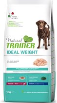 Natural Trainer - Ideal Weight Adult Medium Maxi White Meat Hondenvoer 12 kg