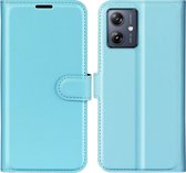 Coverup Book Case - Geschikt voor Motorola Moto G54 Hoesje - Lichtblauw
