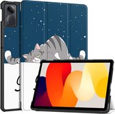 Case2go - Tablet hoes geschikt voor Xiaomi Redmi SE (2023) - Tri-fold Case - Auto/Wake functie - Good Night