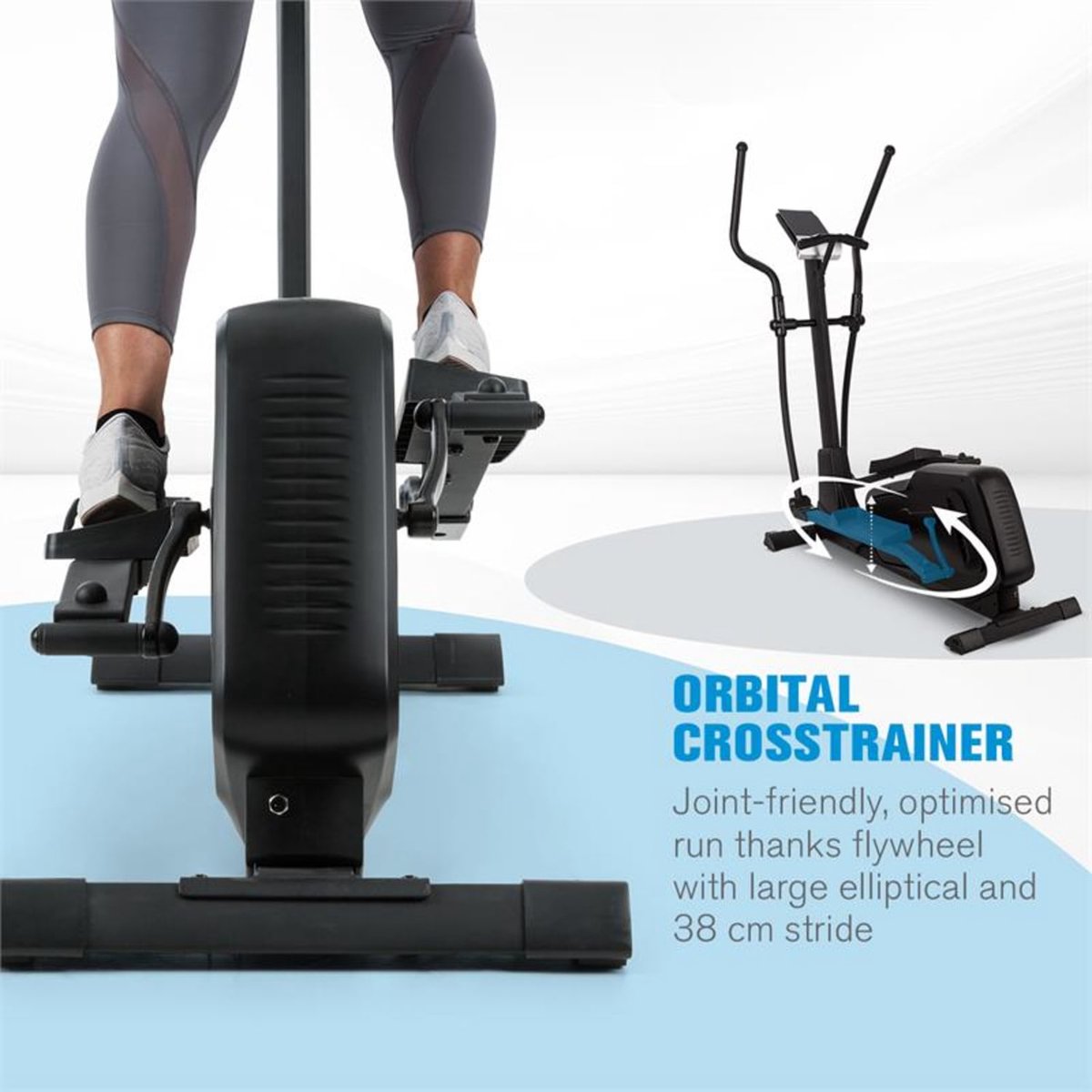 Afbeelding 3 van Helix Pro crosstrainer bluetooth app 20kg vliegwiel
