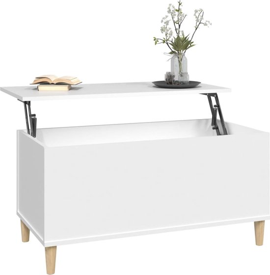 Oskar salontafel 80 x 80 cm in de kleur Naturel - H&H