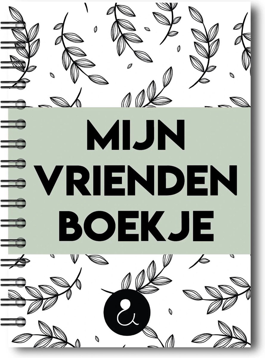 Vriendenboekje | Invulboekje Vrienden | Groen