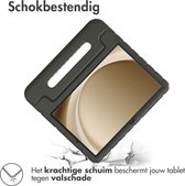 iMoshion Kidsproof Tablet Hoes Kinderen & Screenprotector Gehad Glas Geschikt Samsung Galaxy Tab A9 Plus tablethoes - Zwart