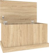 vidaXL - Opbergbox - 70x40x38 - cm - bewerkt - hout - sonoma - eikenkleurig
