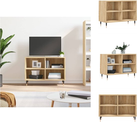 vidaXL Tv-meubel - Tv-kast - 69.5 x 30 x 50 cm - Sonoma eiken - Kast