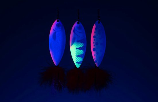 Fox Rage Ultra UV Spinners - Maat : Lemon Tiger size 6 - 26g - haak 2/0 van Fox — afbeelding 5