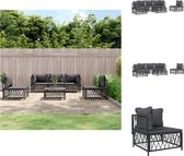 vidaXL Loungeset Antraciet - Tuinhoekbank 72x72x66 cm - Buitenmeubelen - Tuinset