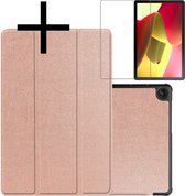 Hoesje Geschikt voor Lenovo Tab M10 (3rd gen) Hoesje Case Hard Cover Hoes Book Case Met Screenprotector - Rosé goud