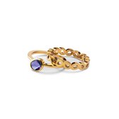 Melano Friends & Twisted Lavender Cloud Ringen Set - Goudkleurig - Dames - Maat 58