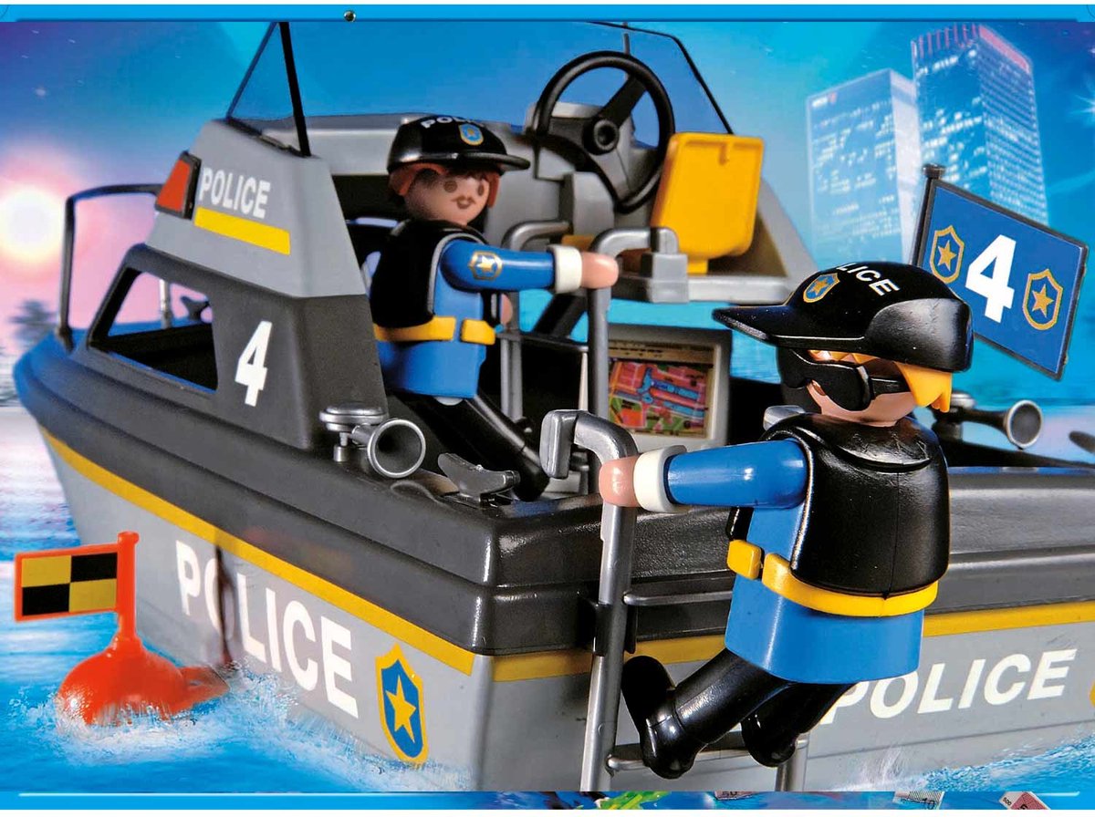 Playmobil City Action Bateau De Police - 71394