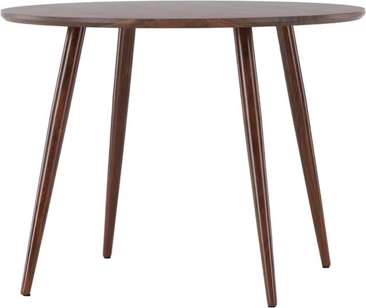 Sanford eetkamertafel Ø100cm bruin.
