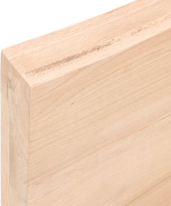 vidaXL Wandschap rechthoekig natuurlijke rand 100x20x2,5 cm acaciahout