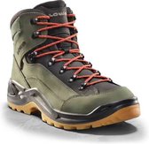 LOWA Renegade Goretex Mid Chaussures de randonnée - Forêt / Orange - Homme - EU 44.5