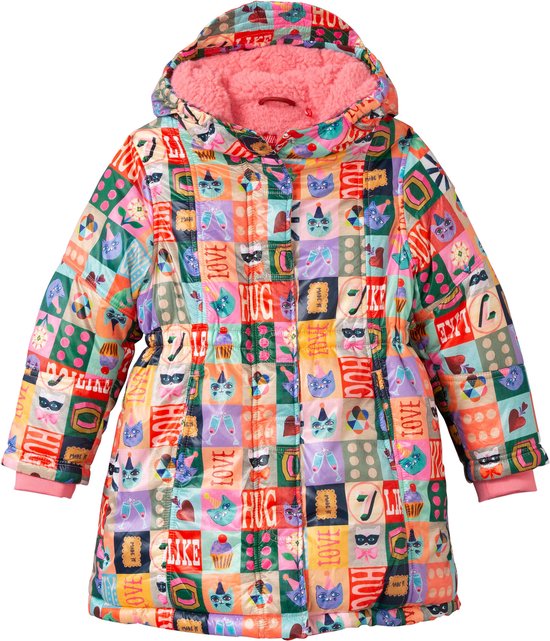 Canaria coat 51 AOP partyblocks Blue: