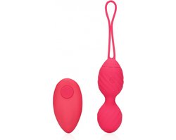 Vibrating Egg with Remote Control - Strawberry Red