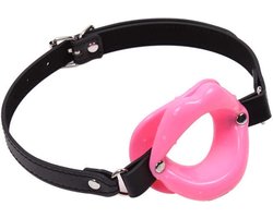 Erodit® Sexy Lips open mond gag - Siliconen Roze lippen gag - Fetish gag - Open mond gag - Mond gag - O-ring gag - SexToy - BDSM - Sex bondage spel mannen - Erotiek - Seks speeltjes koppels - Mannen - Vrouwen