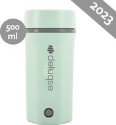 Bouilloire portable Deluqse - Vert - 500 ml - Mini bouilloire - Bouilloire de voyage - Bouilloire de camping - Bouilloire portable