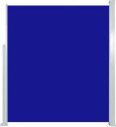 vidaXL - Tuinscherm - uittrekbaar - 160x500 - cm - blauw