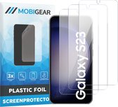 Mobigear Screenprotector geschikt voor Samsung Galaxy S23 Plus | Mobigear Screenprotector Folie - Case Friendly (3-Pack)