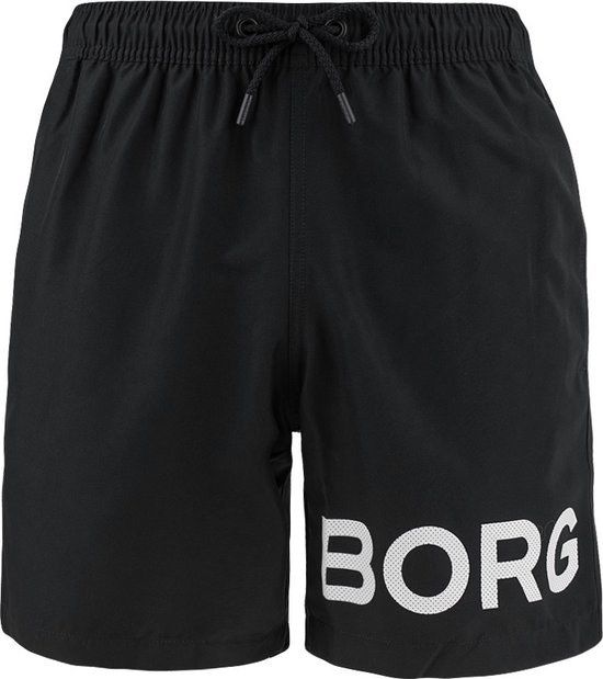 Björn Borg - Swim Shorts Sheldon Black Beauty - Heren -  Zwembroek - Maat S - Zwart