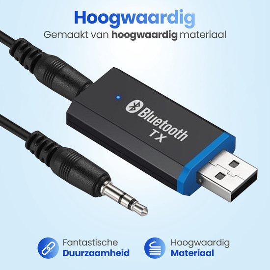Garpex® Bluetooth Receiver - Bluetooth Adapter - Bluetooth Ontvanger voor Auto Radio - Laptop - Hifi van Garpex — afbeelding 2
