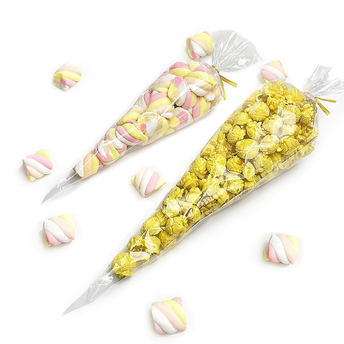 Isa's Friends® - Uitdeelzakjes - 100 stuks - 25 x 13cm - Puntzakken - Snoepzakjes - Traktatiezakjes - Cellofaan Zakjes — afbeelding 6