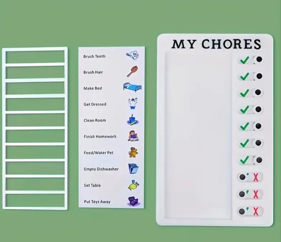 Planificateur de notes pratique pour enfant. Organiser la liste de tâches avec des coches