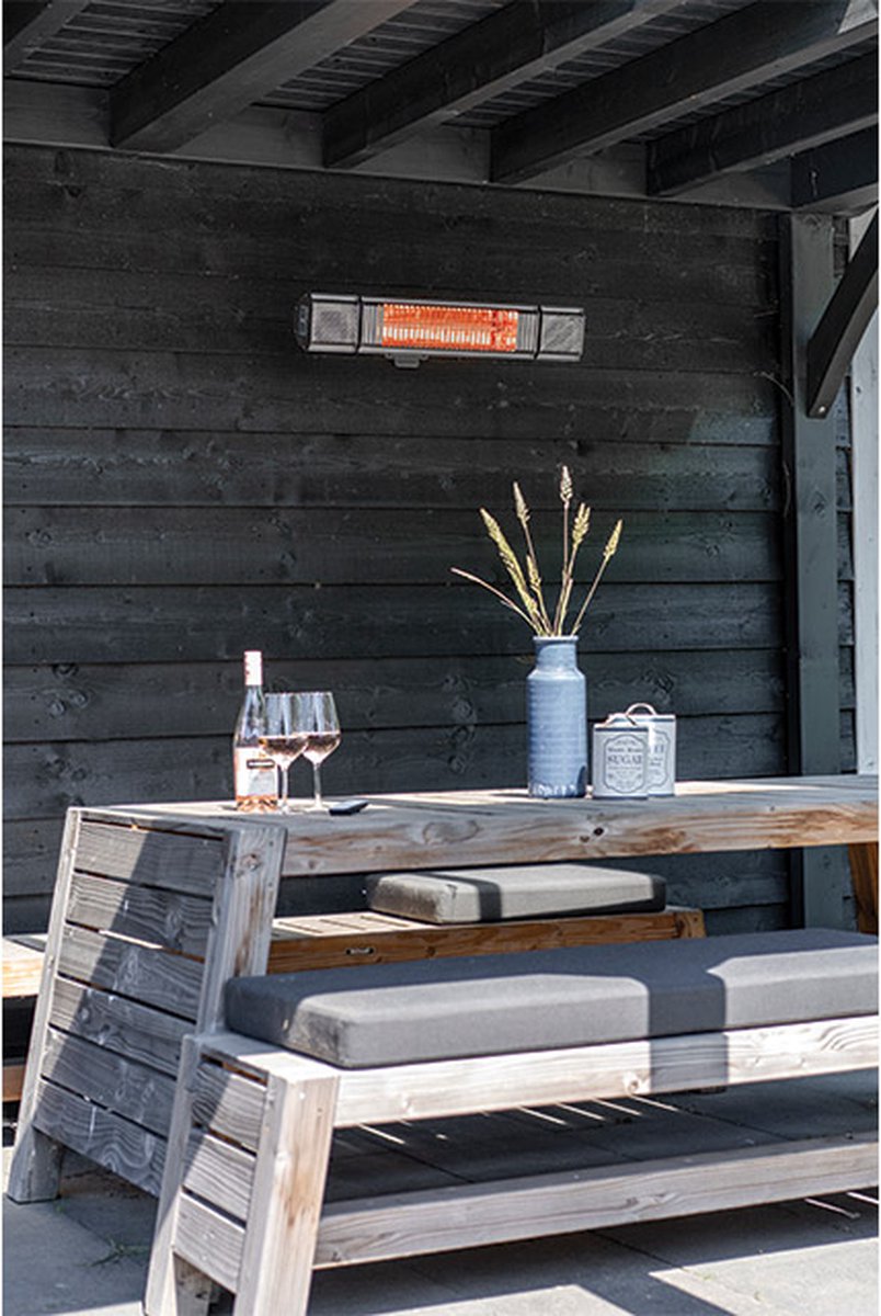 Eurom Heat and Beat - Patio heater with speaker - Grey