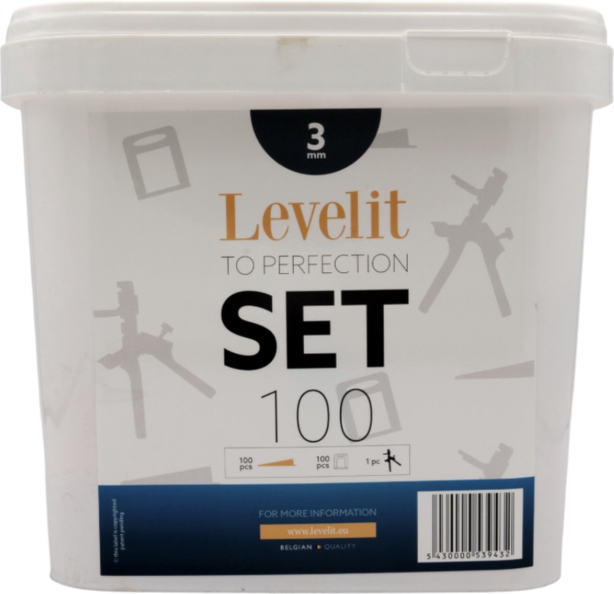 Levelit - Levelling Starterskit - 3mm - 100 stuks