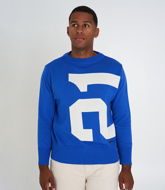 Nummer 21 Sweater - Blauw - Maat L - Heren Trui