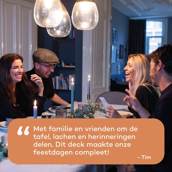 Vertellis Vragenspel Feestdagen-editie XL - Perfect Kerstcadeau - Gespreksstarters voor kerst