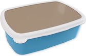 Broodtrommel Blauw - Lunchbox - Brooddoos - Bakery brown - Interieur - Aardetinten - 18x12x6 cm - Kinderen - Jongen