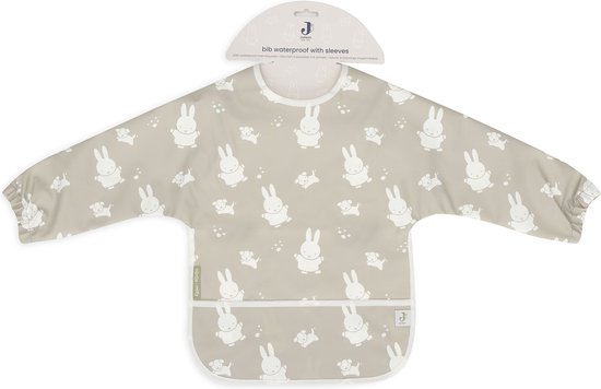 Jollein x Nijntje Slab Waterproof Met Mouw Miffy&Snuffy - Olive Green van Jollein — afbeelding 2