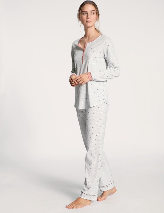 Calida Sweet Dreams Pigiama Donna In Puro Cotone - Morbido E Traspirante, Con Elastico In Vita (Modello 42438)