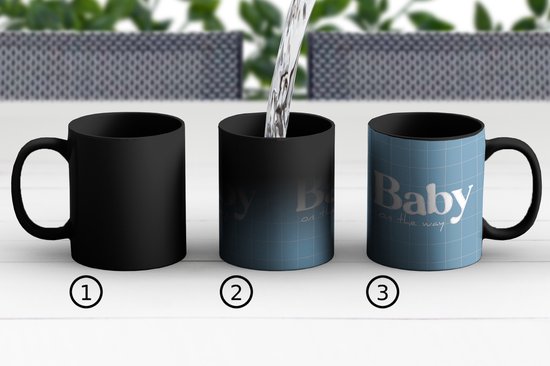 Mug magique - Photo sur tasses chaleureuses - Tasse à café - Proverbes - Bébé en route - Citations - Bébé - Tasse Magic - Tasse - 350 ML - Tasse à thé - Décoration Sinterklaas - Cadeaux pour enfants - Cadeaux de chaussures Sinterklaas