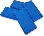 Set van 2/4/6/8/12/16 ijspakken met elk 200ml | 2-16 Blauwe koelelementen voor de koeltas of koelbox | Koelpakket Koelkussens Koelpakket voor de koeltas | Cold packs dun