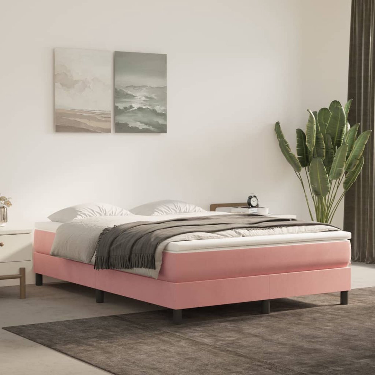 vidaXL vidaXL 140x200 Boxspringbed - afbeelding 2