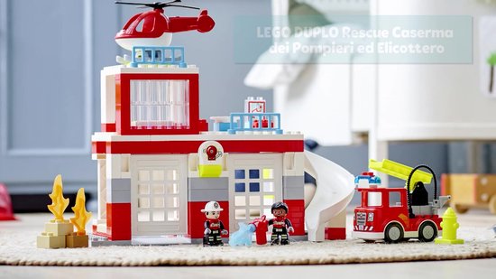 LEGO DUPLO 10970 La Caserne et l'Hélicoptère des Pompiers