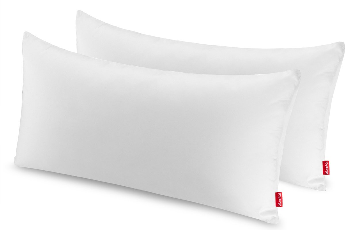 Blumtal Kussen Uno - Hoofdkussen met aanpasbare vulling - 100% Microvezel - 40 x 80 cm - Set van 2 Wit