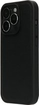 Mobiparts hoesje geschikt voor Apple iPhone 14 Pro - Wallet 2-in-1 Boekhoesje - MagSafe - Echt Leder - Uitneembare Case - Sterke Magneet Sluiting - Contactloos betalen - Zwart